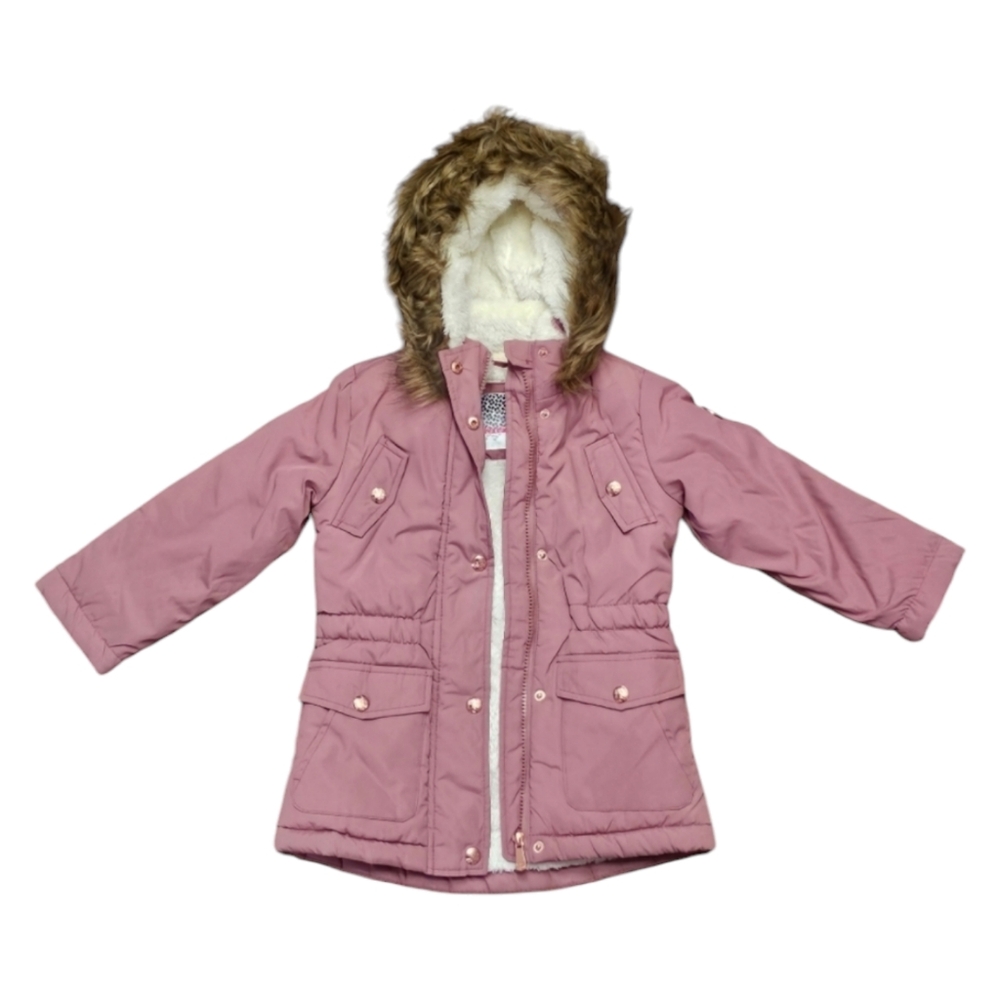 Girl's rose‎ pink puffer coat